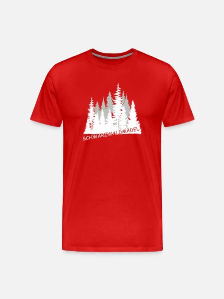 Schwarzwaldmädel - Männer Premium Bio T-Shirt - Rot