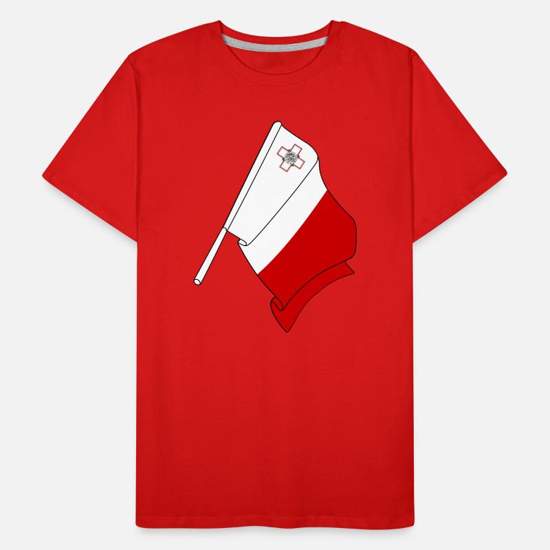 Drapeau de Malte T-shirt bio Premium Homme
