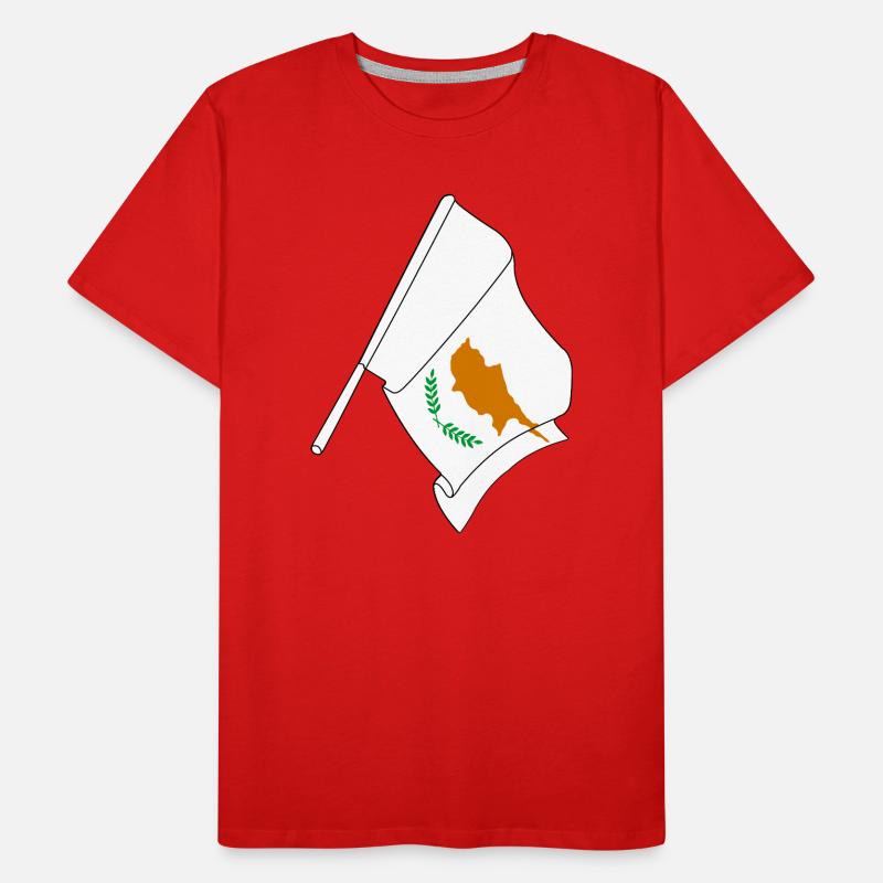 Drapeau Chypre T-shirt bio Premium Homme