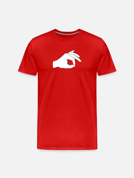 Have a look inside - Men's Premium Organic T-Shirt - red