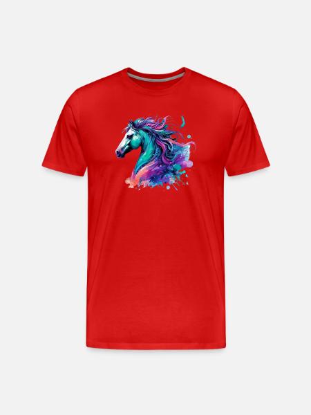 Cheval - T-shirt bio Premium Homme - rouge