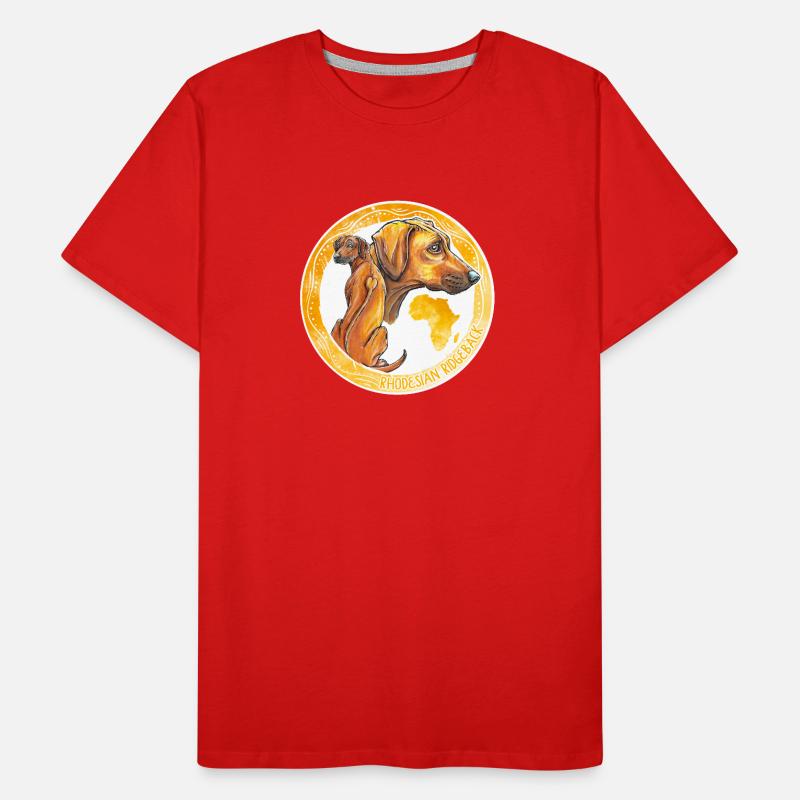 Rhodesian Ridgeback Männer Premium Bio T-Shirt