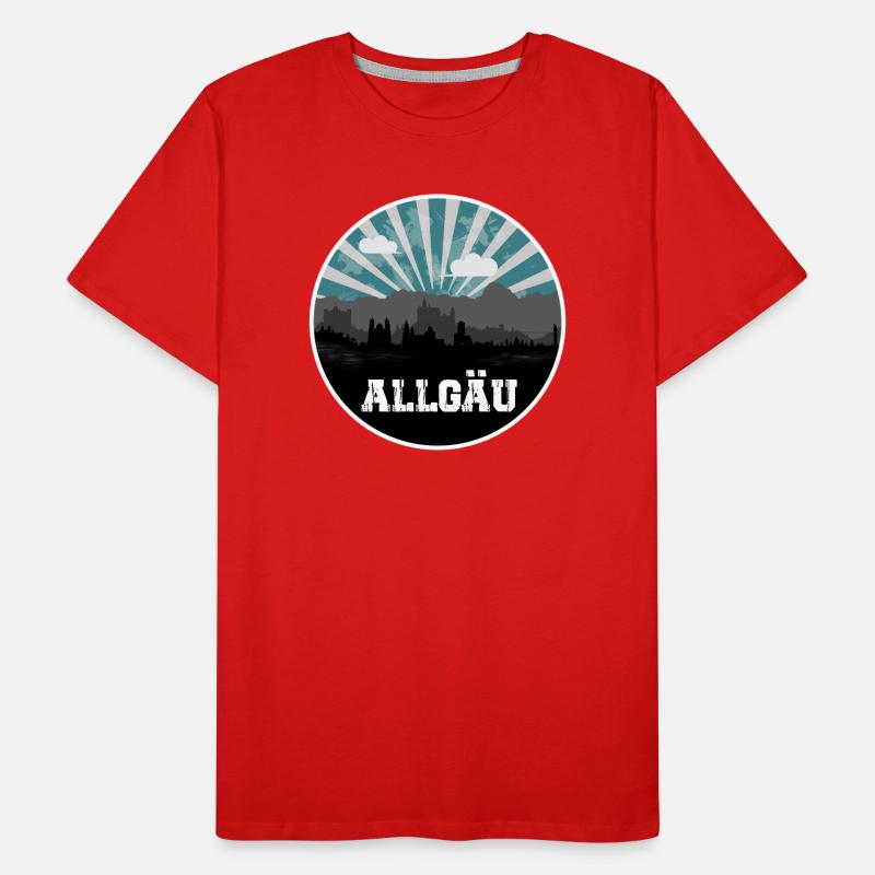 Allgäu Blue Hour Skyline Men's Premium Organic T-Shirt