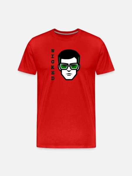 Roger Wicked - Men's Premium Organic T-Shirt - red