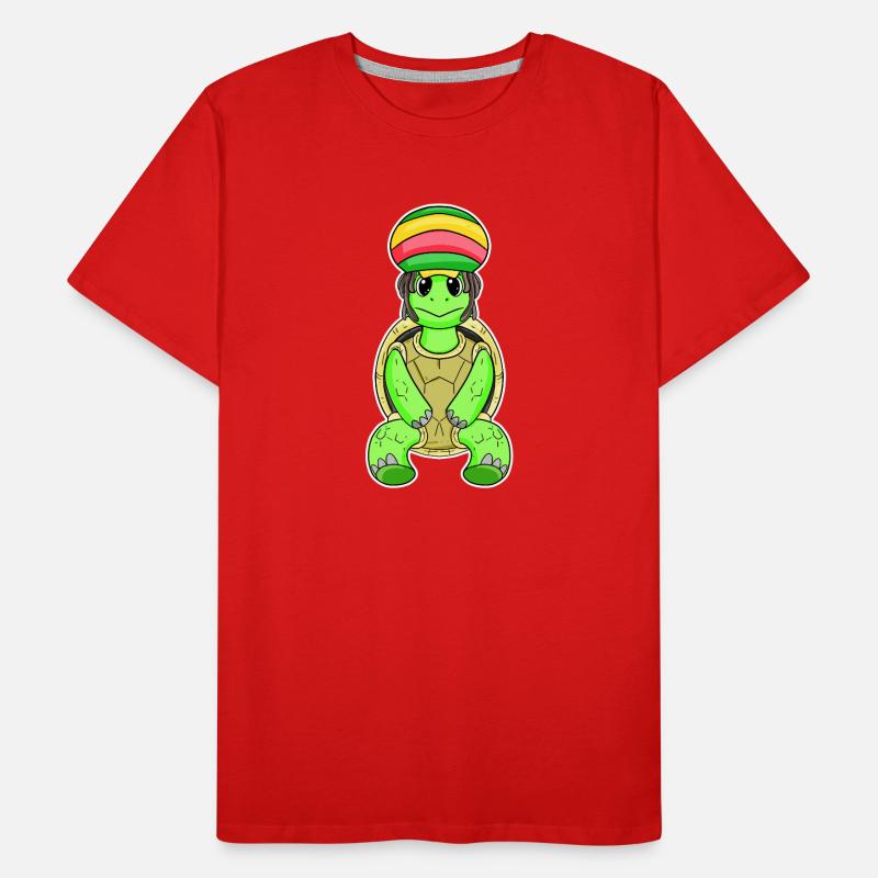 Rasta Turtle Men's Premium Organic T-Shirt