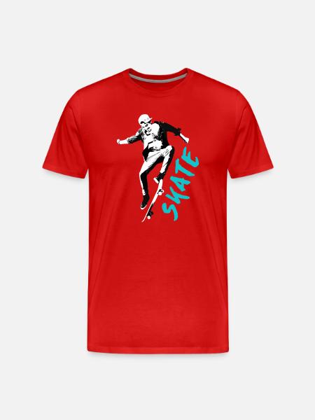 SKATE TSHIRT 2024 - Men's Premium Organic T-Shirt - red