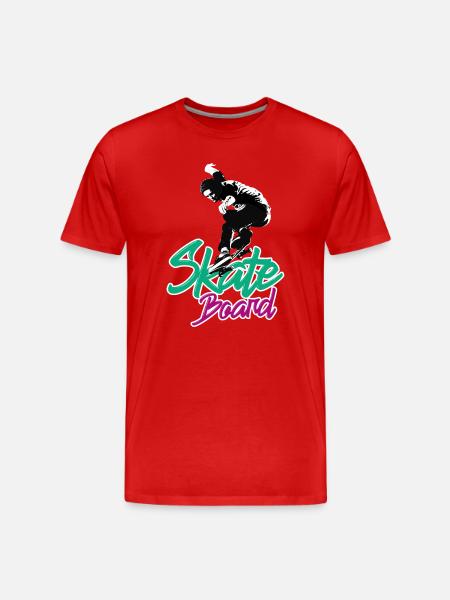 SKATER JUMP TSHIRT 2024 - Men's Premium Organic T-Shirt - red