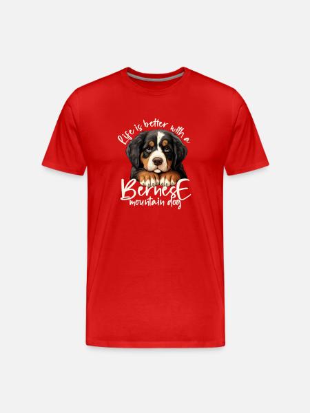 Bouvier bernois - T-shirt bio Premium Homme - rouge