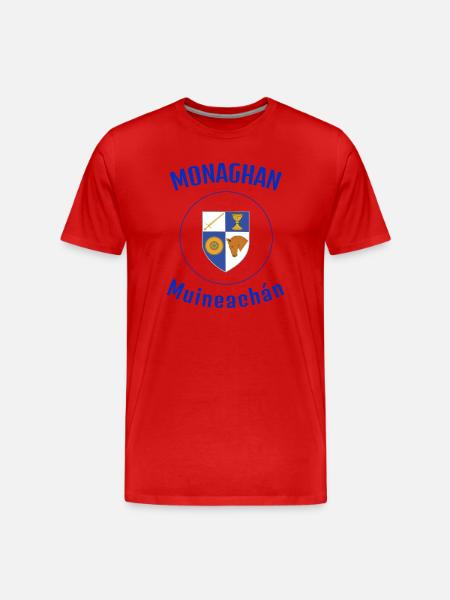 Monaghan Crest Ireland - Men's Premium Organic T-Shirt - red