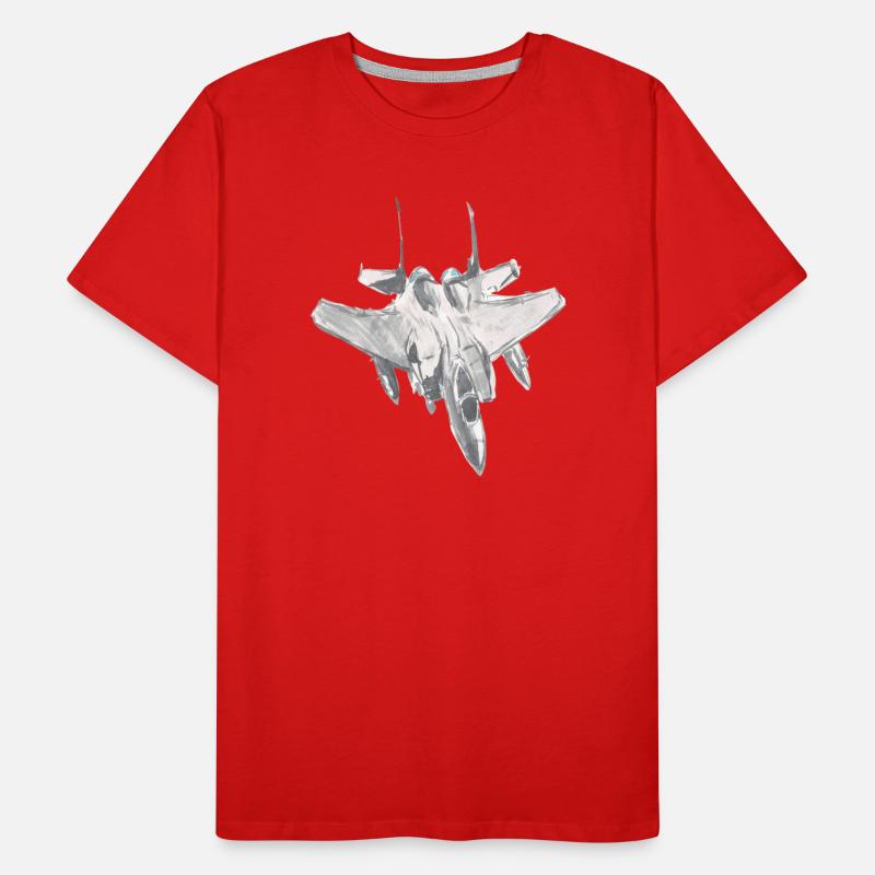 F15-Jagdflugzeugpilot-Luftfahrtshirt-Geschenkidee Männer Premium Bio T-Shirt