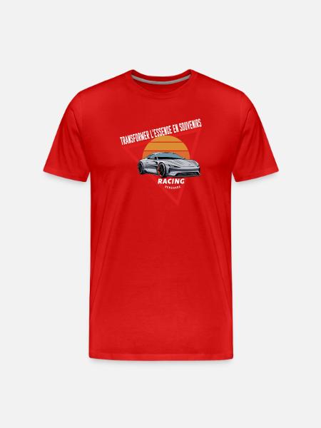 Racing Soleil Triangle - Männer Premium Bio T-Shirt - Rot