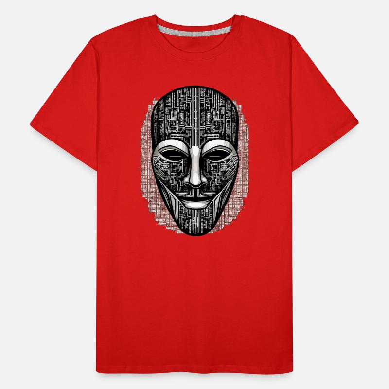 Anonymous Hacker Maske Männer Premium Bio T-Shirt