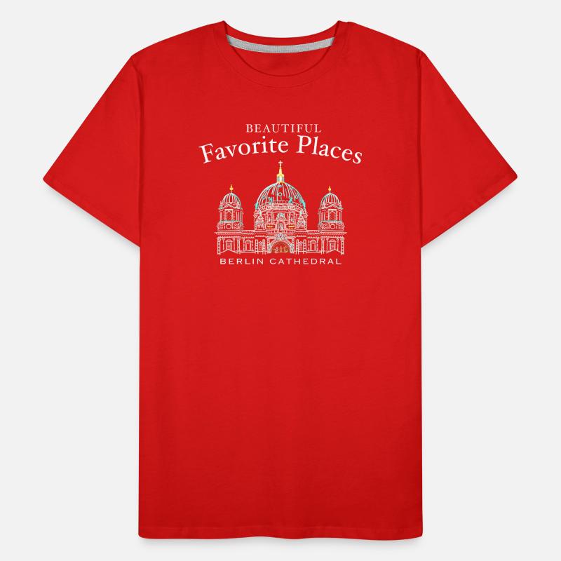 Cathédrale de Berlin, Beaux endroits préférés, Allemagne T-shirt bio Premium Homme