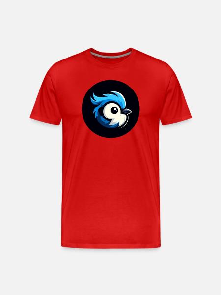 Oiseau comique - T-shirt bio Premium Homme - rouge