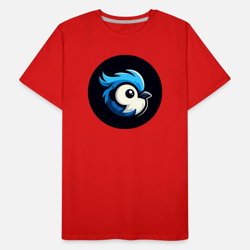Comic Meise Vogel Männer Premium Bio T-Shirt