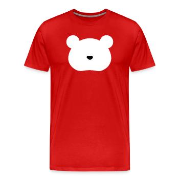 Polar Bear - Männer Premium Bio T-Shirt - Rot - Vorne - Damien (186cm)
