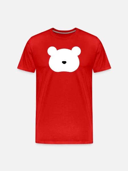 Polar Bear - Men's Premium Organic T-Shirt - red
