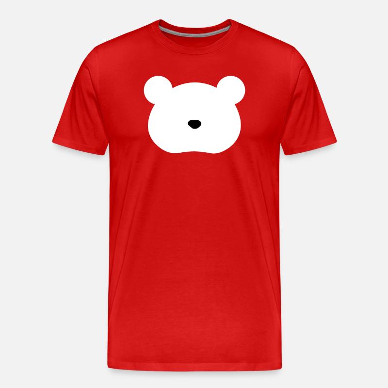 Polar Bear - Männer Premium Bio T-Shirt - Rot