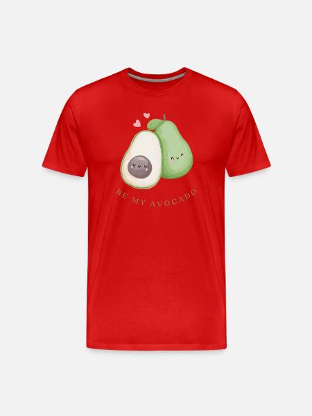 Be my avocado - Men's Premium Organic T-Shirt - red