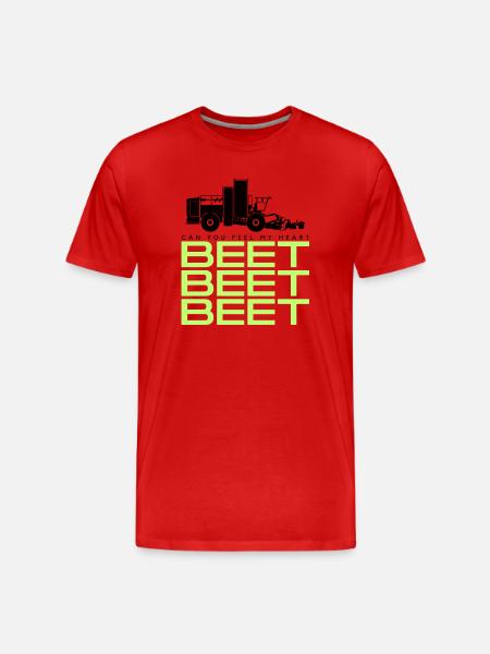 Beet Harvester Tshirt - Men's Premium Organic T-Shirt - red