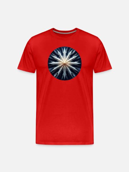 Star Paper Art - Men's Premium Organic T-Shirt - red