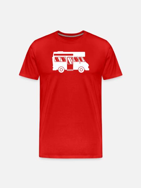 Caravan Wanderlust Wanderer Camping Camper - Men's Premium Organic T-Shirt - red