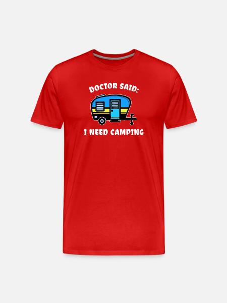 Holiday Statement Caravan Camping Hiker - Men's Premium Organic T-Shirt - red