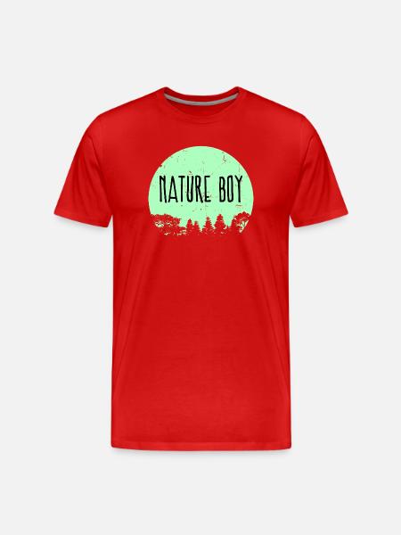 Campsite Nature Statement Hikers Camping - Men's Premium Organic T-Shirt - red