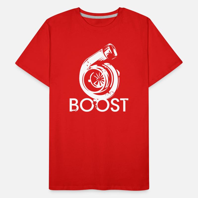 Boost Engine Icon Turbo Illustration Racing Tuner T-shirt bio Premium Homme