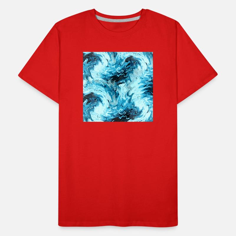 Eau Maritime Marbre Design T-shirt bio Premium Homme