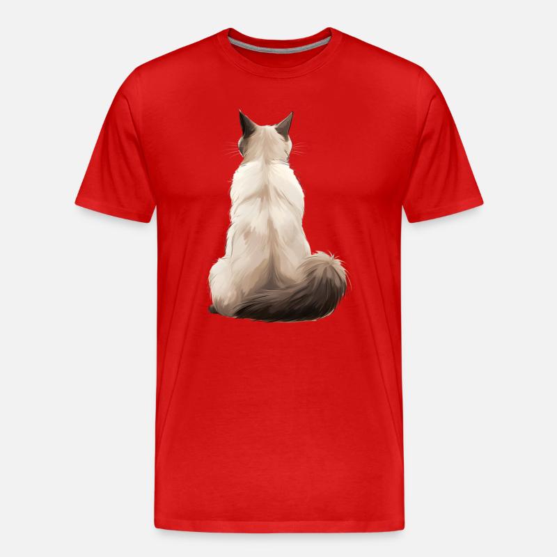 Balinesisch - Männer Premium Bio T-Shirt - Rot