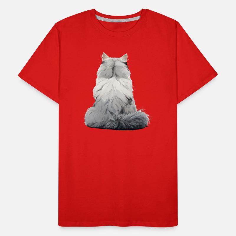 Chat persan T-shirt bio Premium Homme