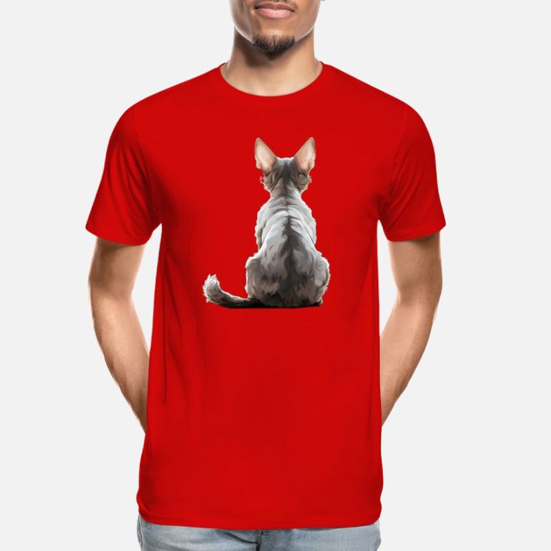 Chat Devon Rex T-shirt bio Premium Homme