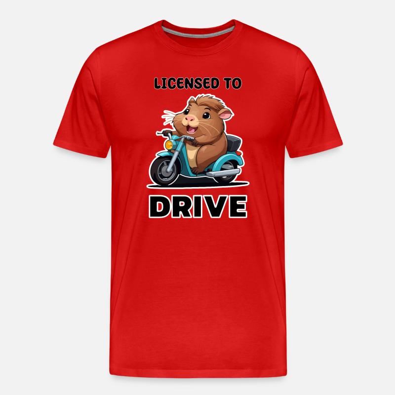Führerschein bestanden - Männer Premium Bio T-Shirt - Rot