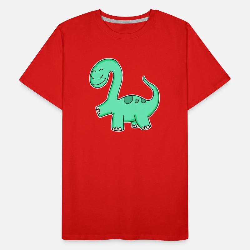 Dino Männer Premium Bio T-Shirt