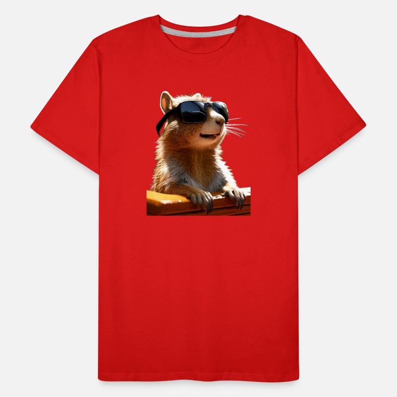 Eichhörnchen Sonnenbrille Ich Liebe Eichhörnchen Männer Premium Bio T-Shirt