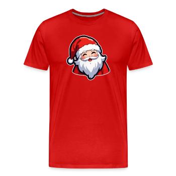 Santa Claus - Men's Premium Organic T-Shirt - red - Front - Damien (186cm)