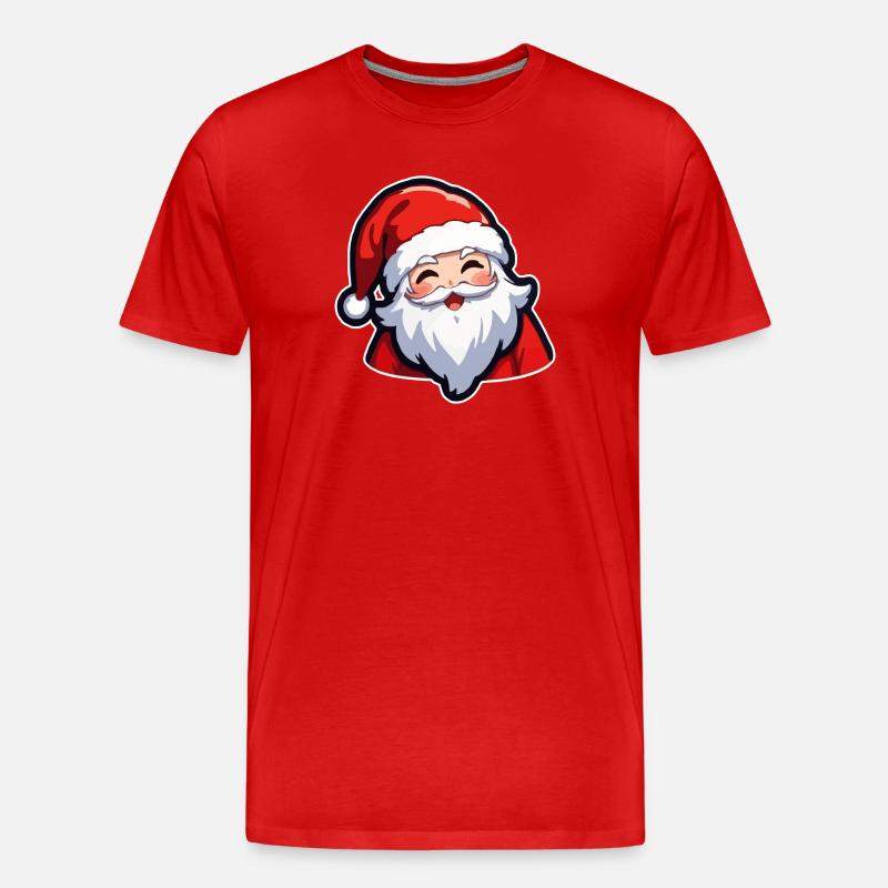 Weihnachtsmann - Männer Premium Bio T-Shirt - Rot