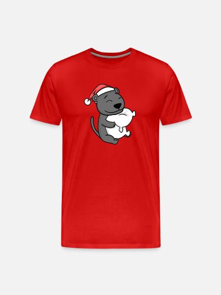 Mignon Fatigué Noël - T-shirt bio Premium Homme - rouge