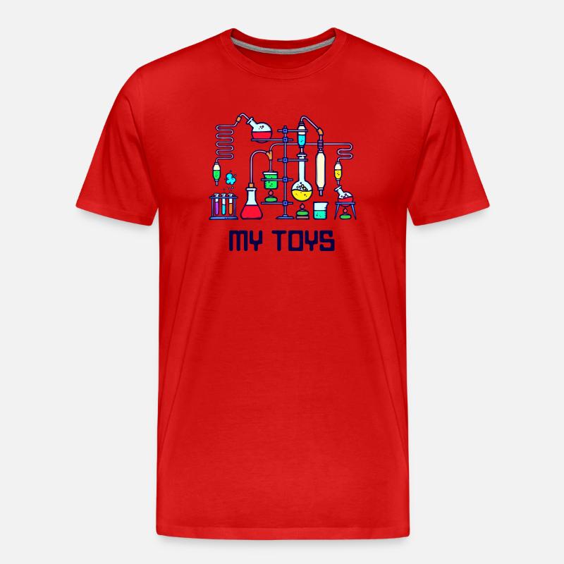 Wissenschafter Statement Job Beruf Arbeit Karriere - Männer Premium Bio T-Shirt - Rot