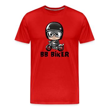 Baby biker, baby biker, baby biker - Men's Premium Organic T-Shirt - red - Front - Damien (186cm)