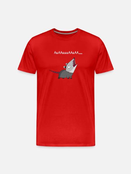 Opossum - Men's Premium Organic T-Shirt - red
