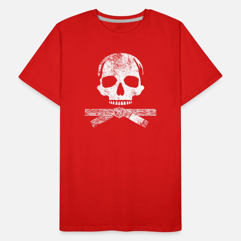 Crâne d’art martial T-shirt bio Premium Homme