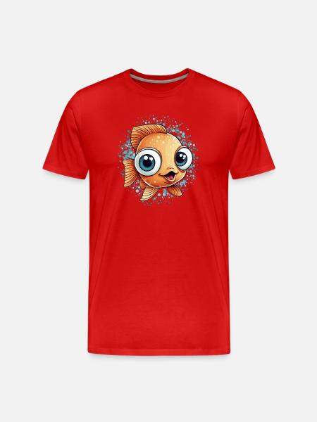 Small Sweet Fish - Men's Premium Organic T-Shirt - red
