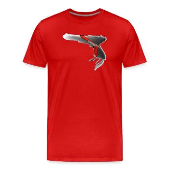 Gun - Spiel weiter und Entenjagd spielen - Männer Premium Bio T-Shirt - Rot - Vorne - Damien (186cm)