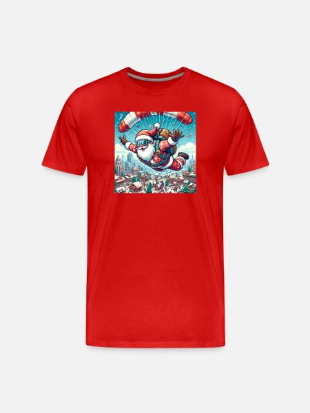 Christmas Design 11 - Men's Premium Organic T-Shirt - red