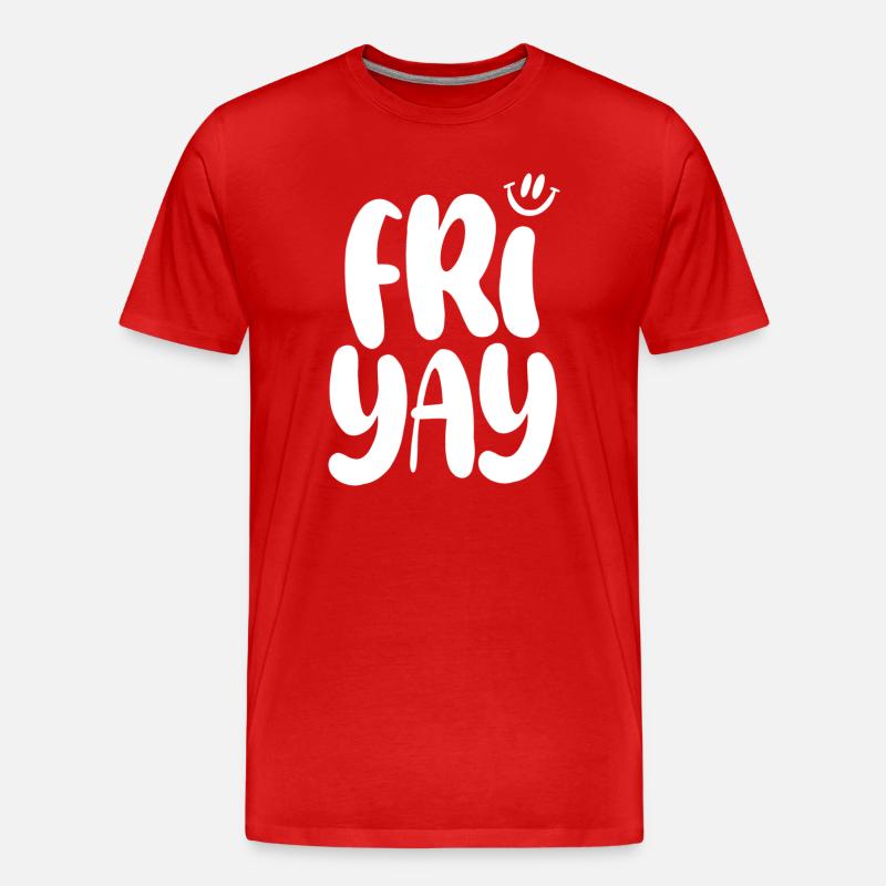 Friyay Friday - Männer Premium Bio T-Shirt - Rot