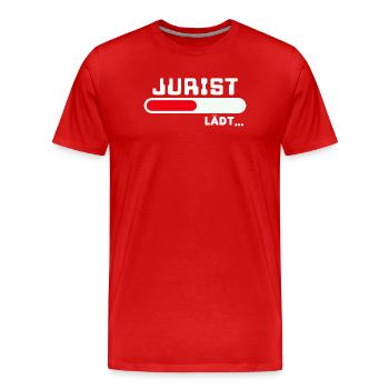 Déclaration de l’avocat de carrière Profession Succès du travailleur - T-shirt bio Premium Homme - rouge - Devant - Damien (186cm)