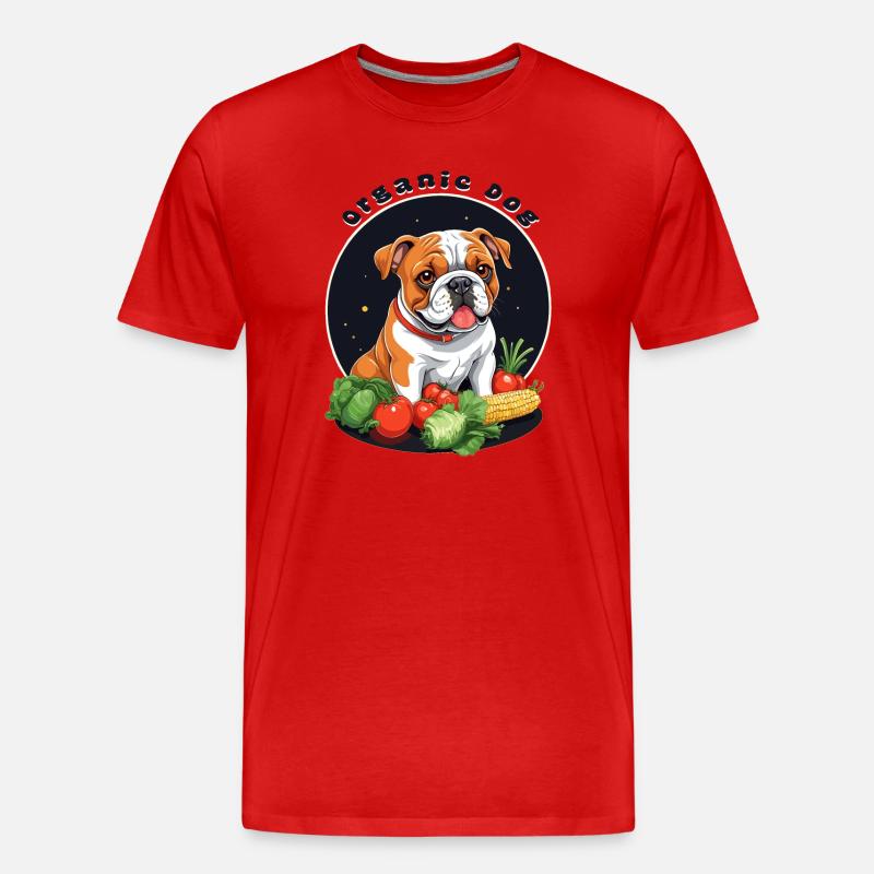Bio Hund - Männer Premium Bio T-Shirt - Rot