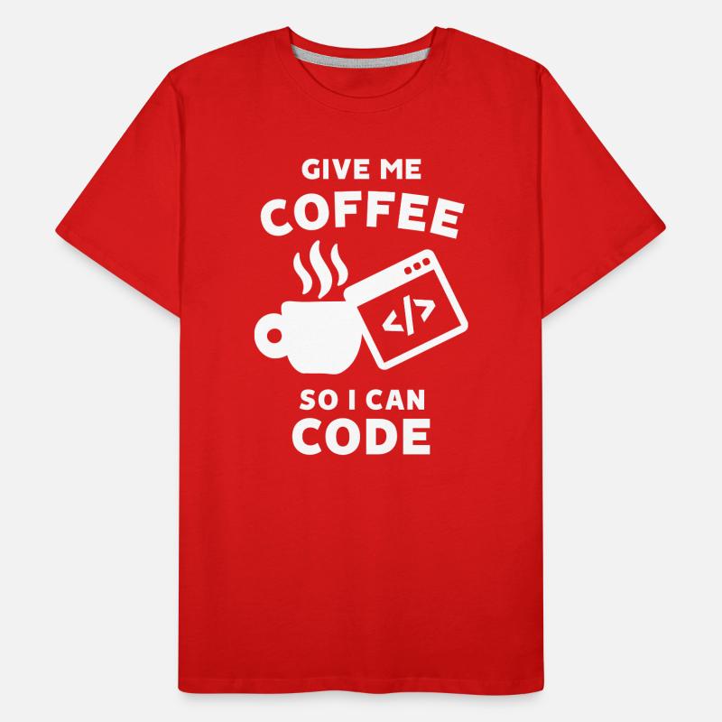 Karriere Statement Arbeit Coder Geld Verdienen Männer Premium Bio T-Shirt